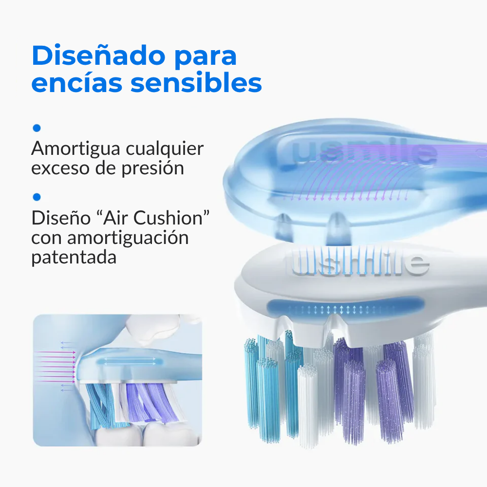 Cepillo Eléctrico Sónico Y10PRO con 4 cabezales