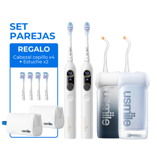 Cepillo Eléctrico Sónico Y10PRO x2 + Irrigador Bucal C10 x2